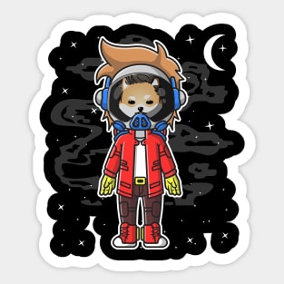 Hiphop Astronaut Dogelon Mars Coin To The Moon Crypto Token Cryptocurrency Wallet Birthday Gift For Men Women Kids Sticker